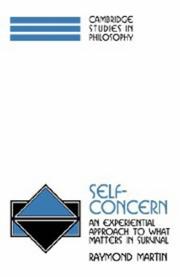 Self-concern : an experiential approach to what matters in survival