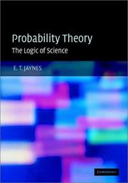 Probability Theory by E. T. Jaynes
