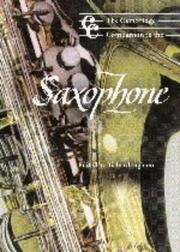 Cover of: The Cambridge companion to the saxophone by edited by Richard Ingham.
