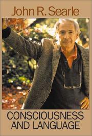 Cover of: Consciousness and Language
