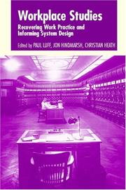Cover of: Workplace studies