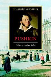 The Cambridge companion to Pushkin