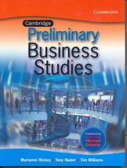 Cover of: Cambridge Business Studies Preliminary