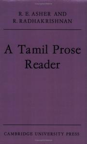 Cover of: A Tamil prose reader: selections from contemporary Tamil prose with notes and glossary