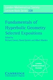 Fundamentals of hyperbolic geometry. selected expositions