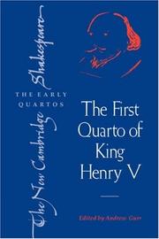 The first quarto of King Henry V