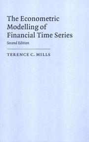 Cover of: The Econometric Modelling of Financial Time Series