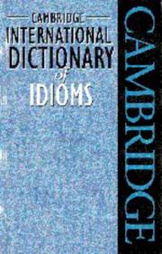 Cambridge international dictionary of idioms