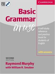 Cover of: Basic Grammar in Use With answers, with Audio CD: Self-study Reference and Practice for Students of English (Grammar in Use)