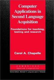 Computer applications in second language acquisition : foundations for teaching, testing and research