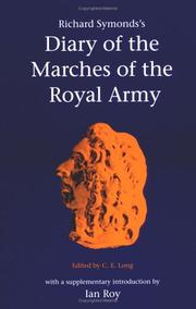 Richard Symonds's diary of the marches of the Royal Army