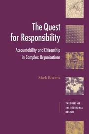 The quest for responsibility : accountability and citizenship in complex organisations