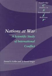 Cover of: Nations at war: a scientific study of international conflict