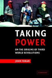 Cover of: Taking power: on the origins of Third World revolutions