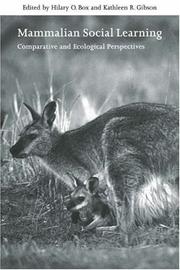 Cover of: Mammalian social learning: comparative and ecological perspectives