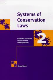Cover of: Systems of conservation laws