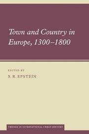 Town and country in Europe, 1300-1800