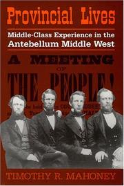 Provincial lives : middle-class experience in the antebellum Middle West