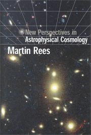 Cover of: New perspectives in astrophysical cosmology