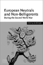 Cover of: European neutrals and non-belligerents during the Second World War