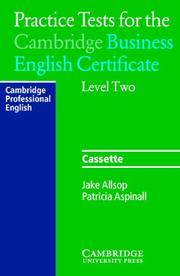 Practice tests for the Cambridge Business English Certificate Level 2
