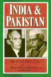 Cover of: India and Pakistan: the first fifty years
