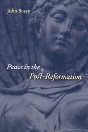 Cover of: Peace in the post-Reformation