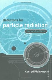 Cover of: Detectors for particle radiation