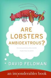 Cover of: Are lobsters ambidextrous?: an imponderables book
