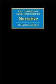 The Cambridge introduction to narrative by H. Porter Abbott
