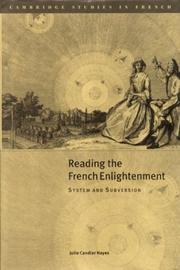 Reading the French Enlightenment : system and subversion