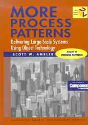 Cover of: More process patterns: delivering large-scale systems using object technology
