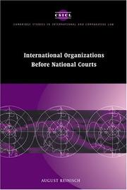 International organizations before national courts