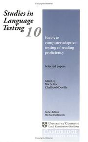 Issues in computer-adaptive testing of reading proficiency