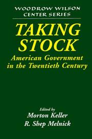 Taking stock : American government in the twentieth century