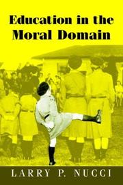 Cover of: Education in the Moral Domain