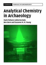 Analytical chemistry in archaeology