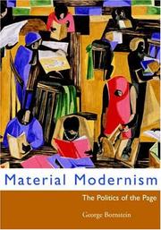 Material modernism : the politics of the page