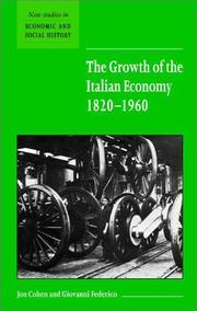 The growth of the Italian economy, 1820-1960