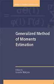 Generalized method of moments estimation