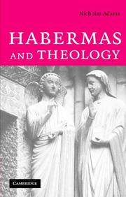 Cover of: Habermas and Theology