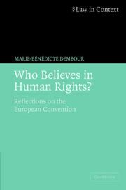 Who believes in human rights? : reflections on the European Convention