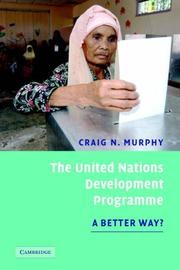 The United Nations development programme : a better way?