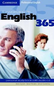 Cover of: English365 1 Personal Study Book with Audio CD by Bob Dignen, Steve Flinders, Simon Sweeney