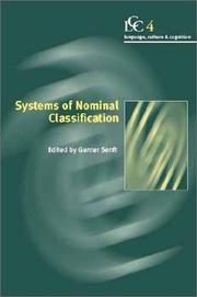 Cover of: Systems of nominal classification