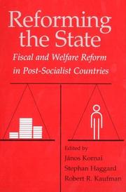 Reforming the state : fiscal and welfare reform in post-socialist countries