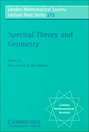 Spectral theory and geometry : ICMS Instructional Conference, Edinburgh 1998