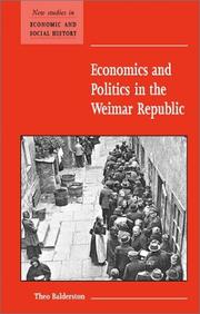 Economics and politics in the Weimer Republic