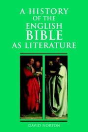 Cover of: A history of the English Bible as literature