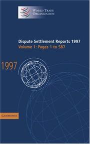 Dispute settlement reports 1997